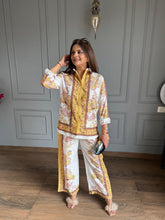 Greek print imported linen co-ord (Greek)