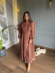 Formal diamond studded long premium quality dress (Diamond)