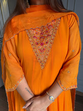 Georgette A line hand embroided kalidar suit (Gulnaz)