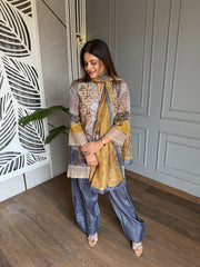 Farshi salwar embroided crepe suit (Rani)