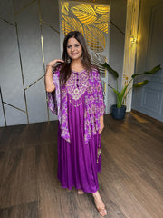 Crepe 2 piece kaftan style co-ord set (Pearls)