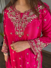 Crepe fabric sharara suit with handwork detailing (Haseena)