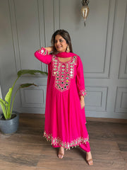 Harnoor anarkali crepe suit