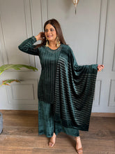 Velvet 3 piece embroided sharara suit (Rohini)