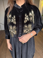 Strechable velvet embroided pheran set (Surya)