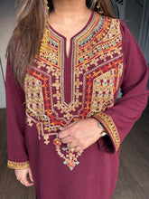 Imported stretchable woollen fabric kashmiri pheran set (Chamba)