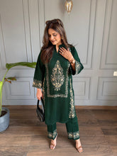 Woollen 2 piece woollen embroided co-ord set (Bindu)