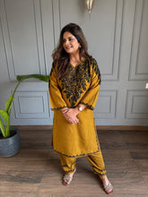2 Piece mustard pheran set (Saiyara)