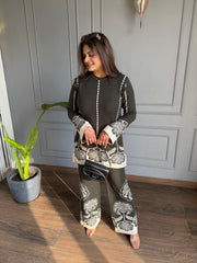Sona knitted wool hip covered co-ord set (Sona)