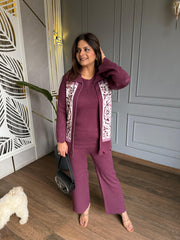 Knitted woollen 3 piece co-ord set (Ramba)