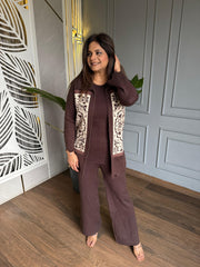 Knitted woollen 3 piece co-ord set (Ramba)