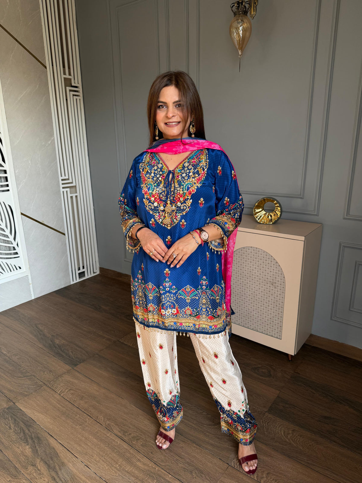Festive wear pure crepe suit (Mohini)