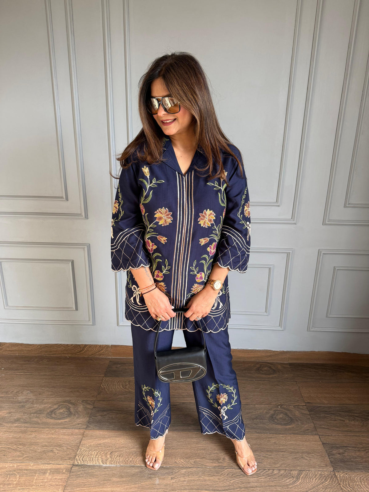 Embroidered summer co-ord (Anushka)