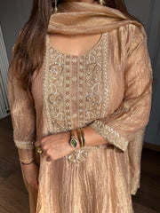 Beautiful anarkali suit in tissue fabric (Alia)