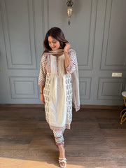 PURE COTTON SUIT WITH DUPATTA (PINE)