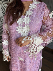 Pakistani style pure cotton crochet suit (Sehaj)