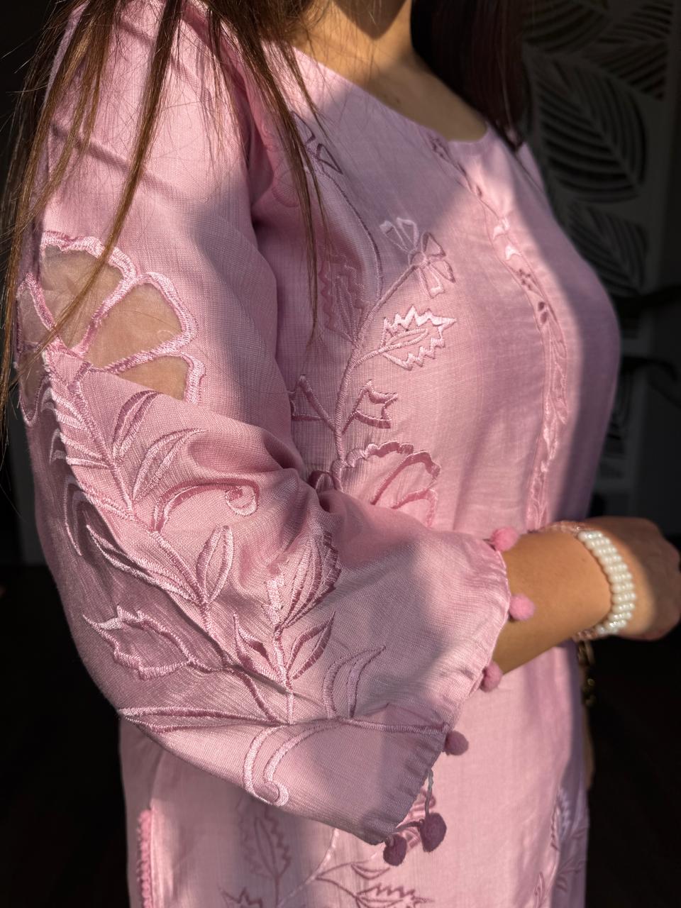 Cotton silk suit