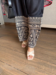 Beautiful farshi salwar embroidered suit with dupatta (Sarah)
