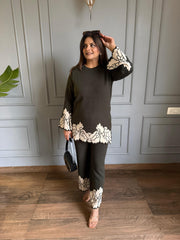 Super soft butter feel knitted co-ord set (Rukhsara)