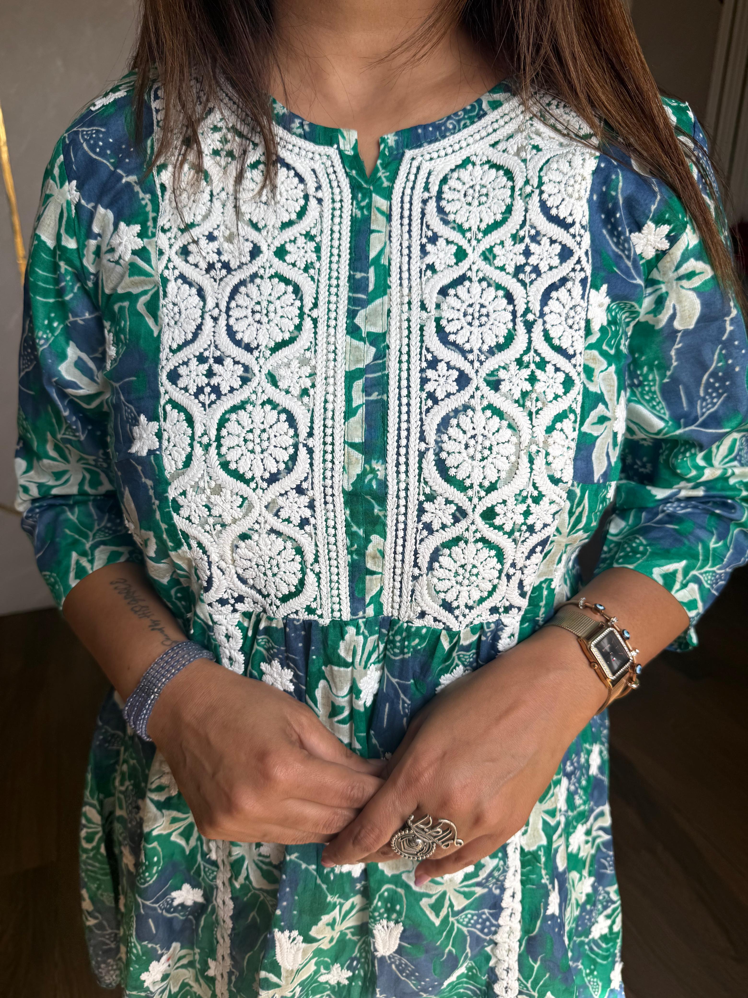 Mul cotton summer co-ord set (Malai)