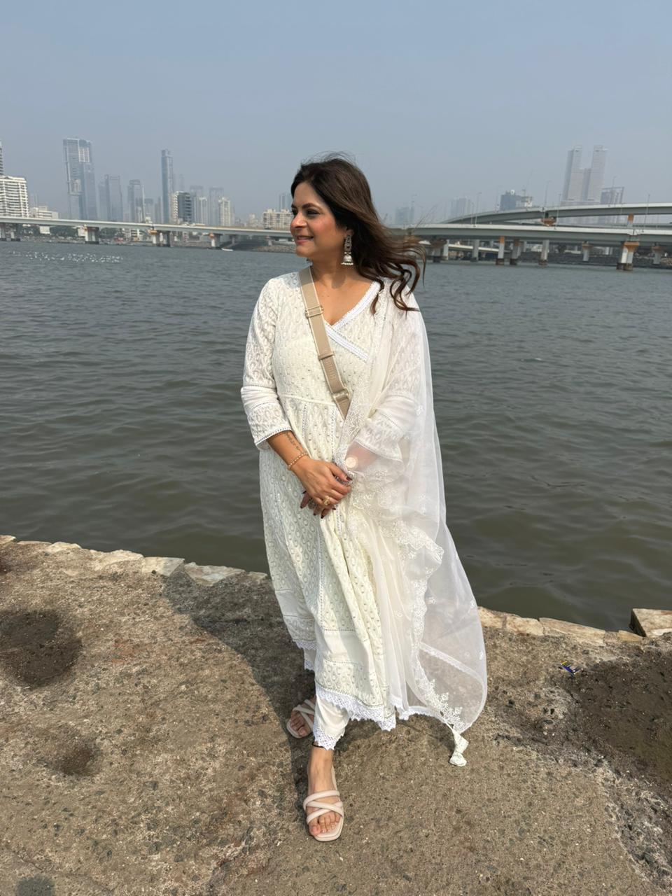 New full embroided chikankari suit