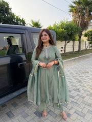 Crush tissue anarkali suit (Vidhi)