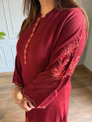 Warm and soft lifestyle co-ord set (Kesari)