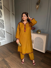 New kullu patti pashmina wool loose chogha sets (Charvi)
