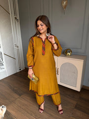 New kullu patti pashmina wool loose chogha sets (Charvi)