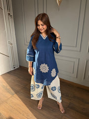 Pure cotton farshi salwar co-ord set (Tavi)