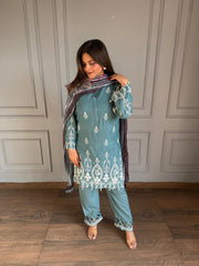 Pakistani style pure cotton farshi salwar suit (Afsha)