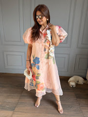 Summer printed soft organza dress (Jasmine)