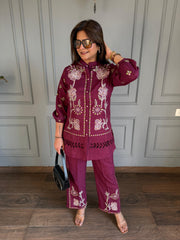 Embroidered cut work Coord set (Jiya)
