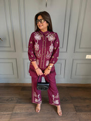 Embroidered cut work Coord set (Jiya)