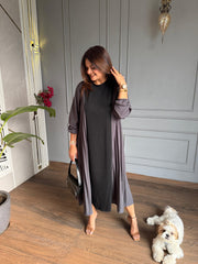 Dualtone coloured summer dress (Coffee)