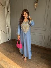 Embroidered long summer pherans (Afsa)
