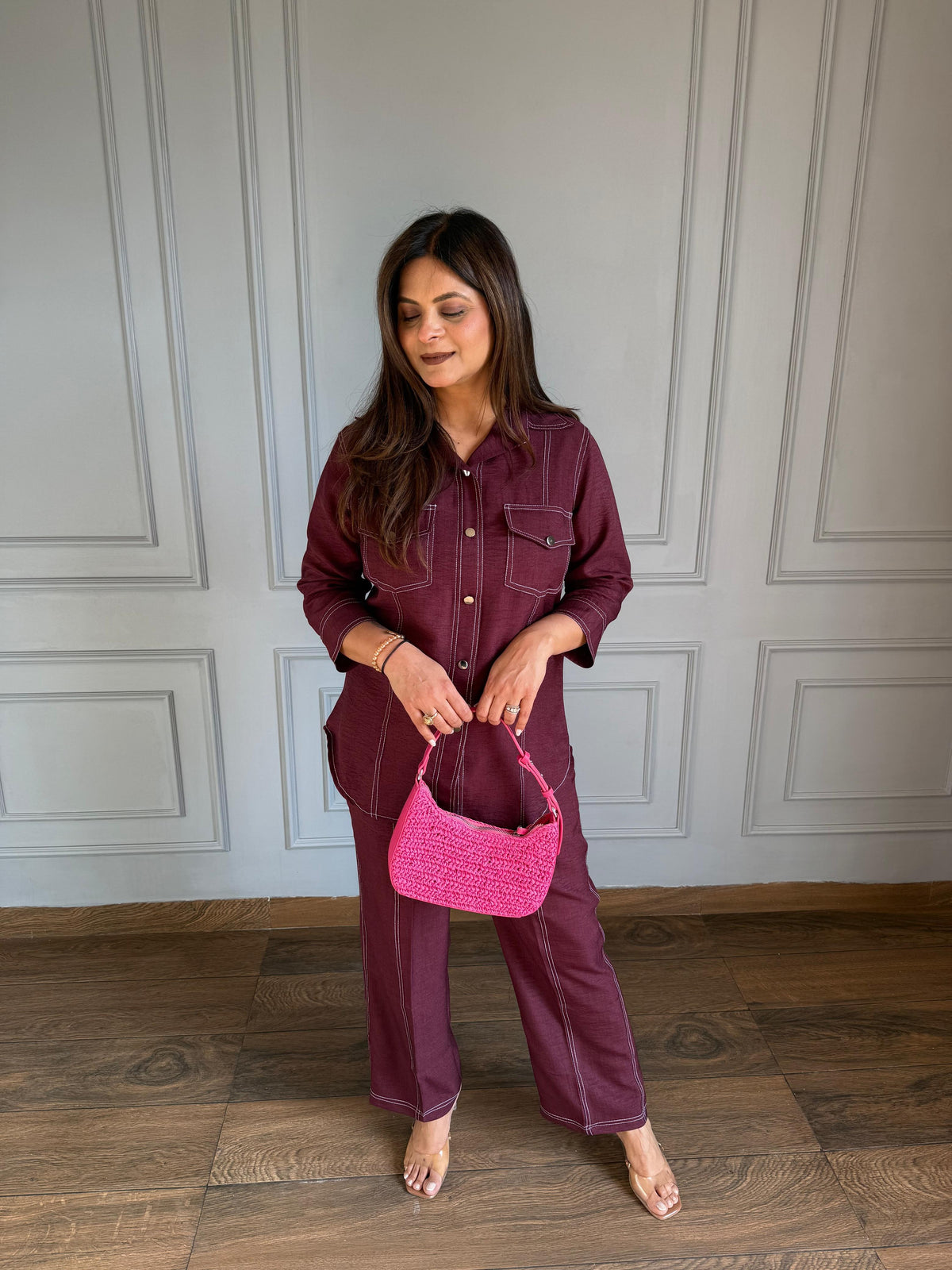 Denim look cotton co-ords (Joy)