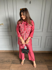 Beautiful embroidered co-ord set (Giva)