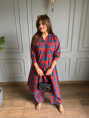 Pure cotton A line co-ord set (Reema)