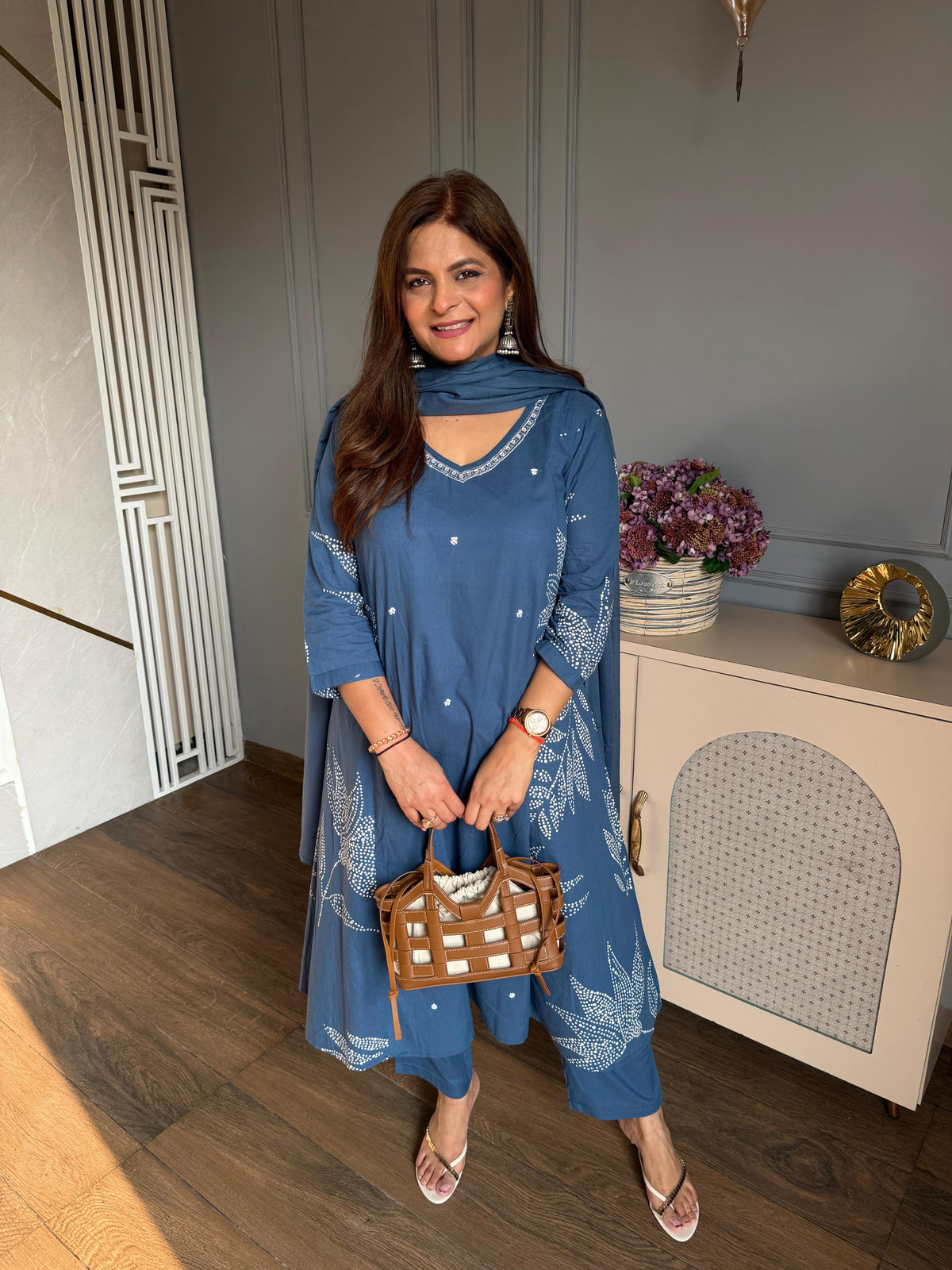 Pure cotton side kali suit (Vihana)