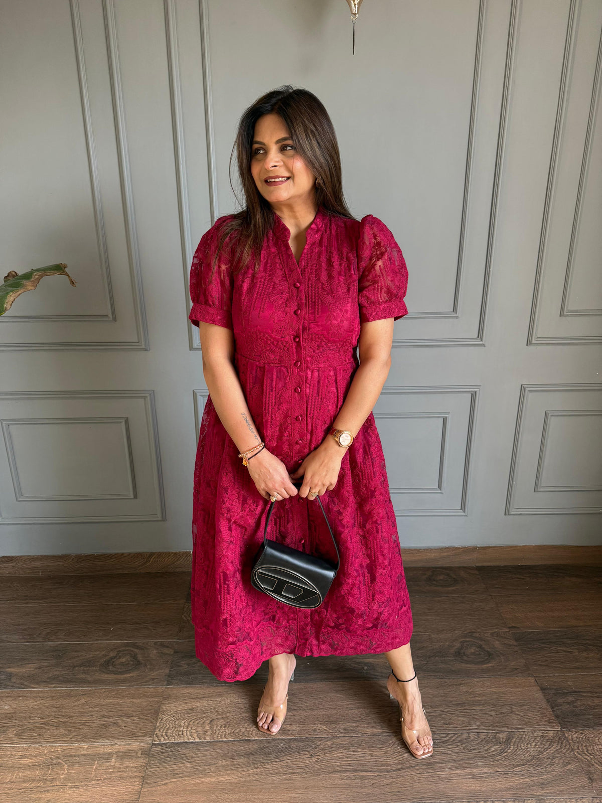 Imported beautiful dress with button (Emily)
