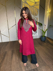 Warm and soft single casual x formal kurti (Nihari)