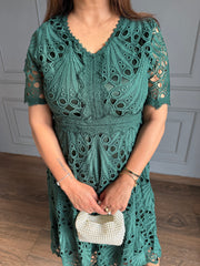 Cotton crochet dress (Smile)