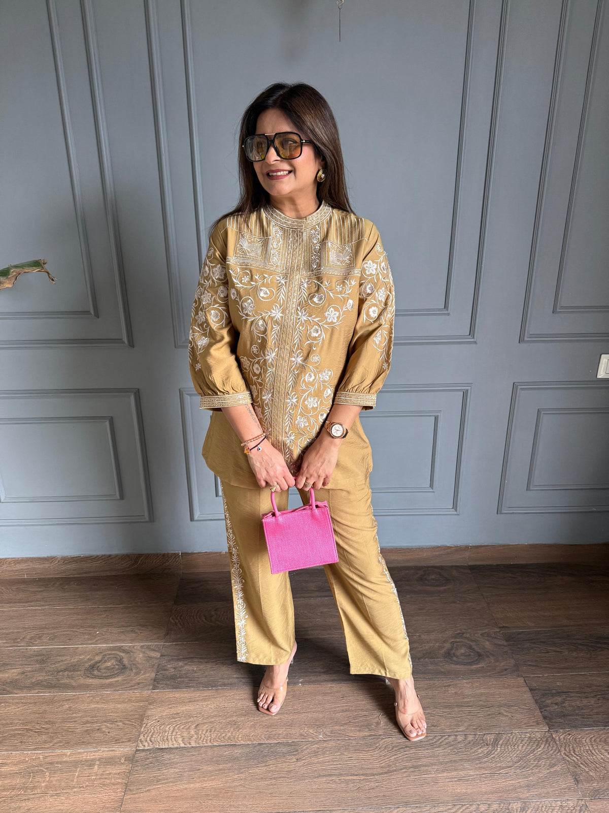 Imported embroidered summer co-ord (Neeta)