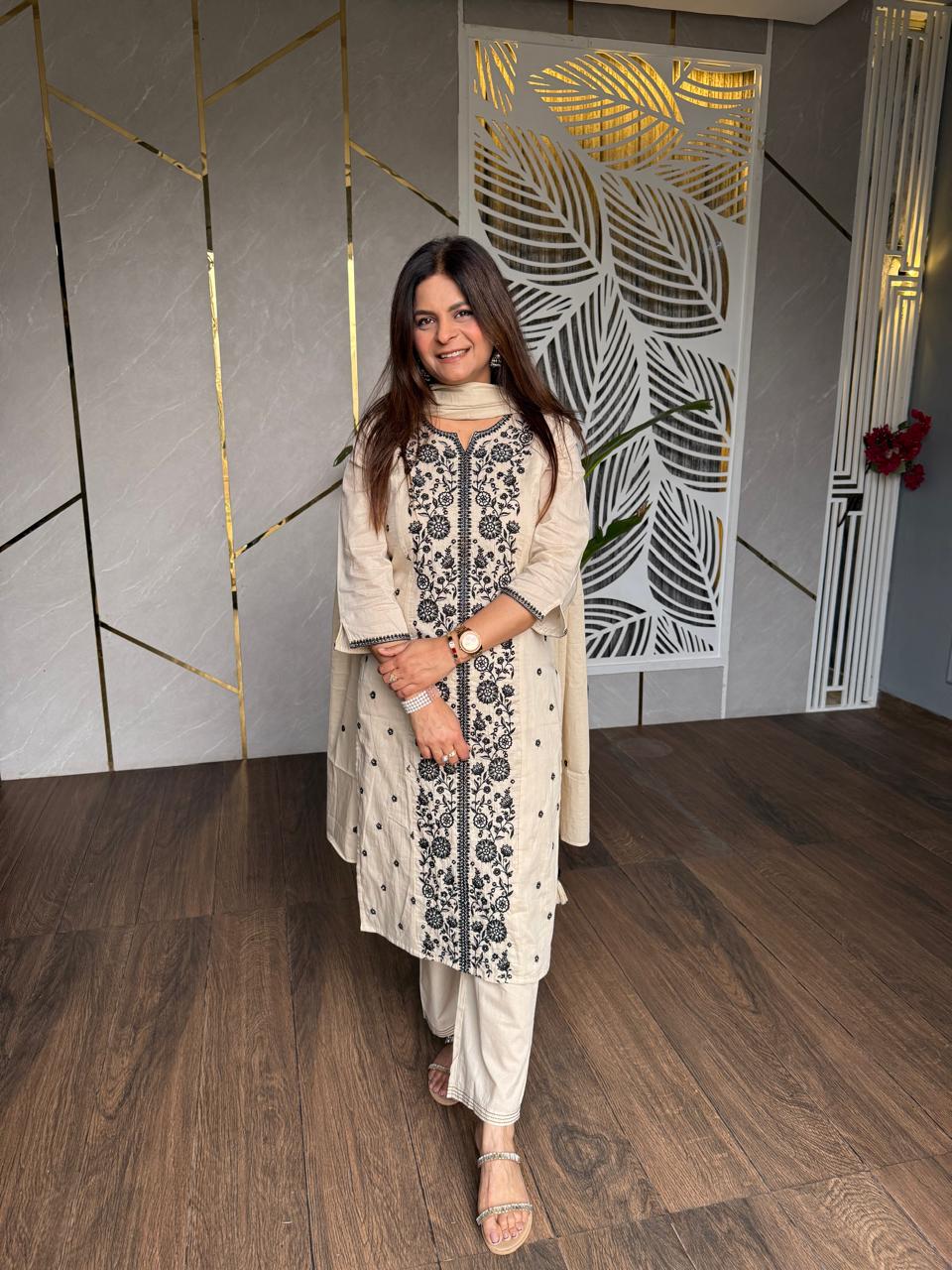 Pure mul cotton co-ord set (Alia)