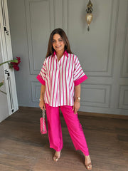 Striped summer co-ords