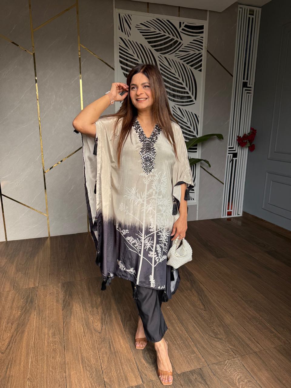 3 Piece muslin kaftan set