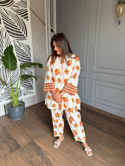 Cotton summer cool co-ords (Flower)