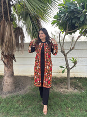 3 Piece kashmiri embroided woollen co-ord set (Naksh)