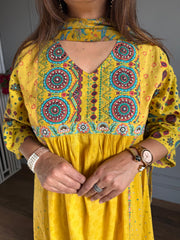 Pure cotton embroided suit (SARAH)